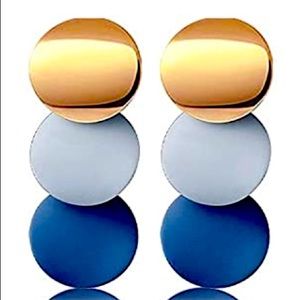 New Acrylic Statement Rattan Earrings